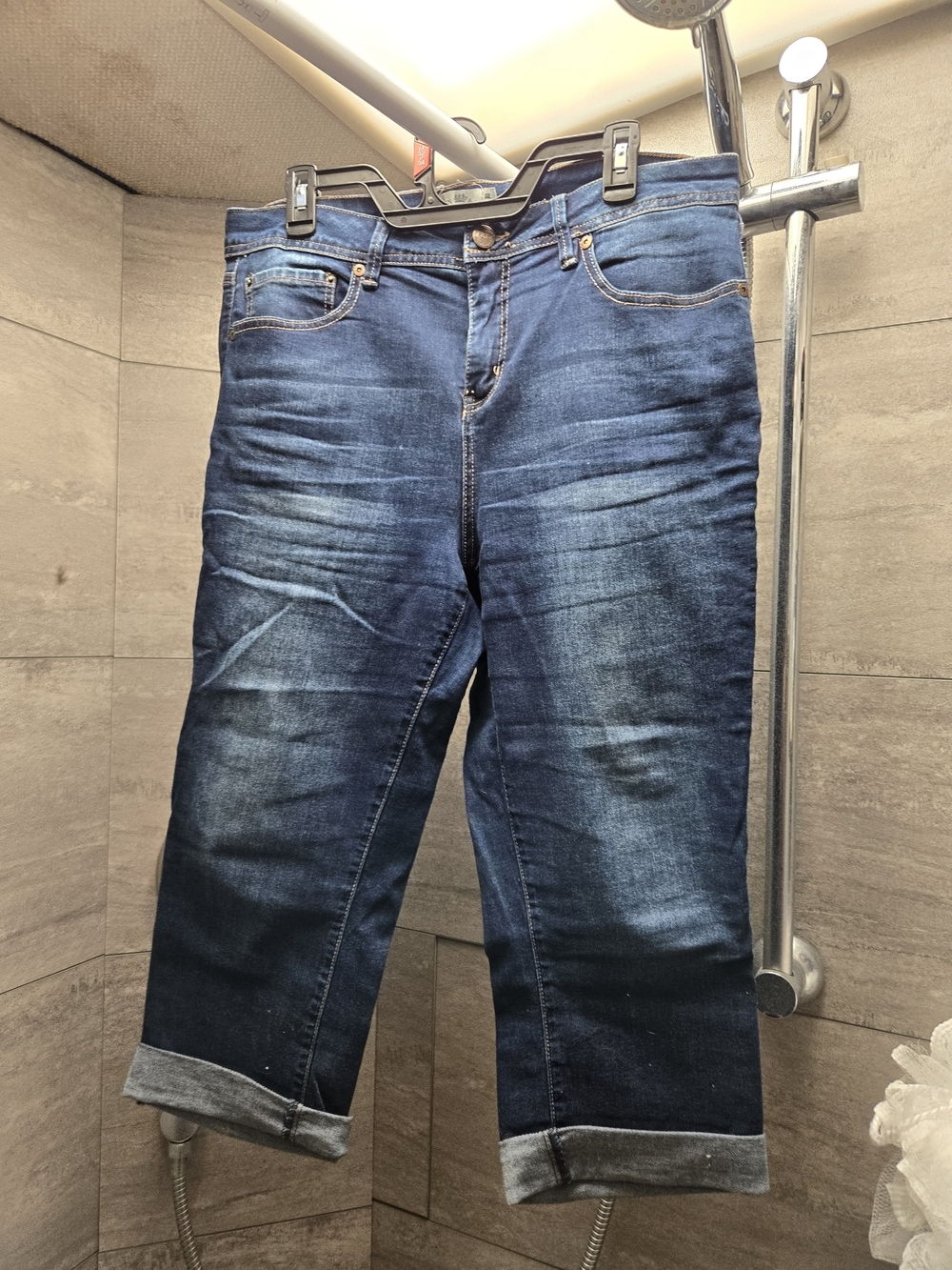 Royalty For Me Men's Dark Blue Washed Relaxed Jeans